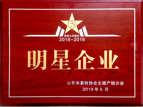 服务山东猪业2018-2019明星企业