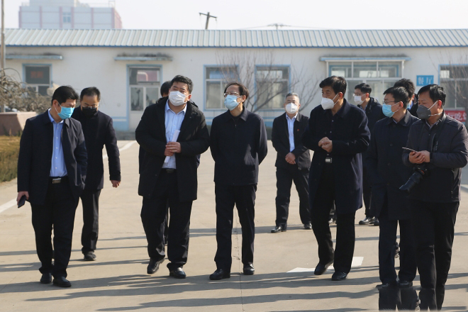 龙口市市委书记韩世军到山东天源走访调研