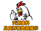天源禽料月度养殖数据展示