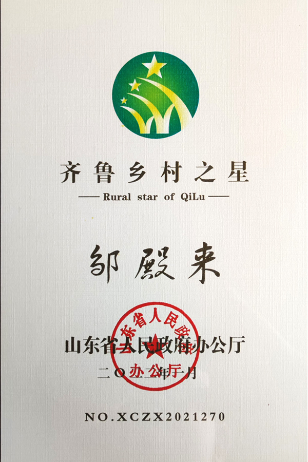 邹殿来齐鲁乡村之星